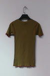 BASERANGE ribbed cotton short sleeve TTVS-RB-WI21 green